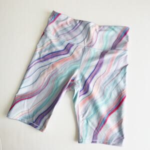 Athleta Powerlift Bike Short Love Proudly Multi